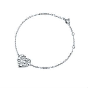 Tiffany Olive Leaf Heart Bracelet
